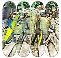 Skateboard Wall Art "The Beatles"