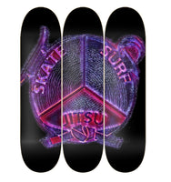 Skateboard Wall Art (Purple Nurple)