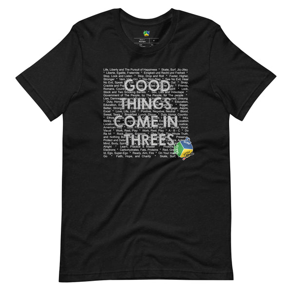 SSBJJ "Good things come in threes" Short-Sleeve T-Shirt (Made in USA)